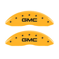 MGP 2 Caliper Covers Engraved Front GMC Yellow Finish Black Characters 2004 GMC Canyon - 34213FGMCYL