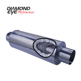 Diamond Eye MFLR 4inID SGL IN/SGL OUT 7inDIA X 24in BODY 30in LENGTH PERF SLOTTED ENDS 409 SS - 460031