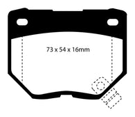 EBC 89-95 Nissan Skyline (R32) 2.6 Twin Turbo GT-R Bluestuff Rear Brake Pads - DP5826NDX