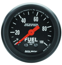 Autometer Z Series 52mm 0-100 PSI Mechanical Fuel Pressure Gauge - 2612