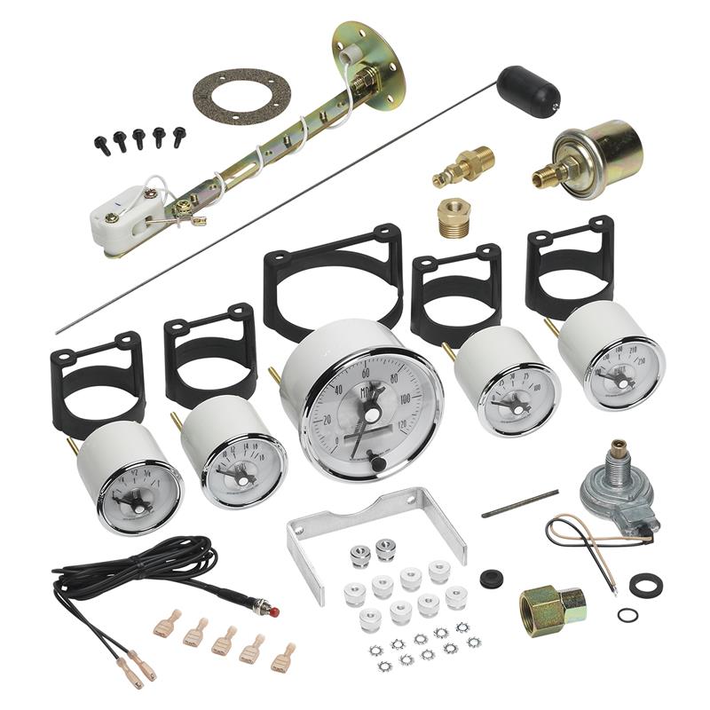 Autometer Prestige Series Pearl 5 Piece Gauge Kit - 2006