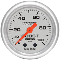 Autometer Ultra-Lite 52mm 0-100 PSI Mechanical Boost Gauge - 4306