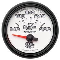 Autometer Phantom II 52mm Short Sweep Electronic 140-300 Deg F Oil Temperature Gauge - 7548