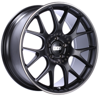 BBS CH-R 20x9 5x120 ET24 Satin Black Polished Rim Protector Wheel -82mm PFS/Clip Required - CH100BPO