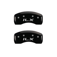 MGP 4 Caliper Covers Engraved Front Acura Rear ILX Black Finish Silver Char 2017 Acura ILX - 39020SILXBK