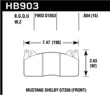 Hawk Track Only 15mm Thick DTC-70 Brake Pads - HB903U.604