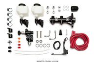 Wilwood Tandem Remote M/C Kit w L/H Brkt & Prop Valve - 1 1/8in Bore Black - 261-14252-BK