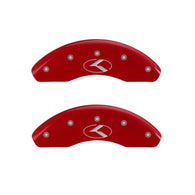 MGP 2 Caliper Covers Engraved Front Circle K/Kia Red Finish Silver Char 2018 Kia Rio - 21190FCRKRD
