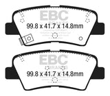 EBC 12+ Hyundai Elantra GT 2 Redstuff Rear Brake Pads - DP32188C