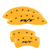 MGP Front set 2 Caliper Covers Engraved Front SRT4 Yellow finish black ch - 12002FSR4YL
