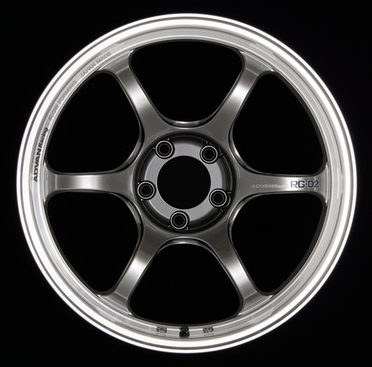 Advan RG-D2 17x9.0 +35 5-114.3 Machining & Racing Hyper Black Wheel - YAT7I35EHB