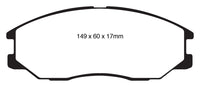 EBC 08-10 Kia Sorento 3.3 Greenstuff Front Brake Pads - DP61558
