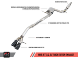 AWE Tuning Mk6 Jetta 2.5L Track Edition Exhaust - Diamond Black Tips - 3020-23030