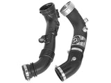 aFe BladeRunner 3in Black Intercooler Tube Cold Side w/ Couplings & Clamps 07-10 BMW 335i 3.0L (tt) - 46-20159-B