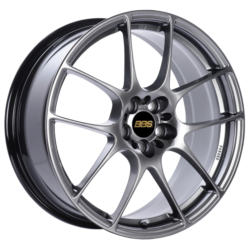 BBS RF 18x8 5x120 ET48 Diamond Black Wheel -82mm PFS/Clip Required - RF517DBK