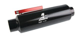 Aeromotive In-Line AN-12 Filter w/ Shutoff Valve 100 Micron SS Element - Black Anodize Finish - 12332