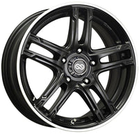 Enkei FD-05 18x7.5 5x100 53mm Offset 72.6 Bore Dia Black Machined Wheel - 434-875-8053BKM