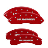 MGP 4 Caliper Covers Engraved Front & Rear MGP Red finish silver ch - 49002SMGPRD