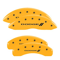 MGP 4 Caliper Covers Engraved Front & Rear MGP Yellow Finish Black Char 1988 Chevrolet Corvette - 13013SMGPYL