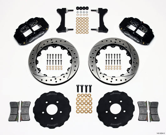 Wilwood Narrow Superlite 6R Front Hat Kit 13.06in Drilled Mitsubishi EVO VIII - 140-9284-D